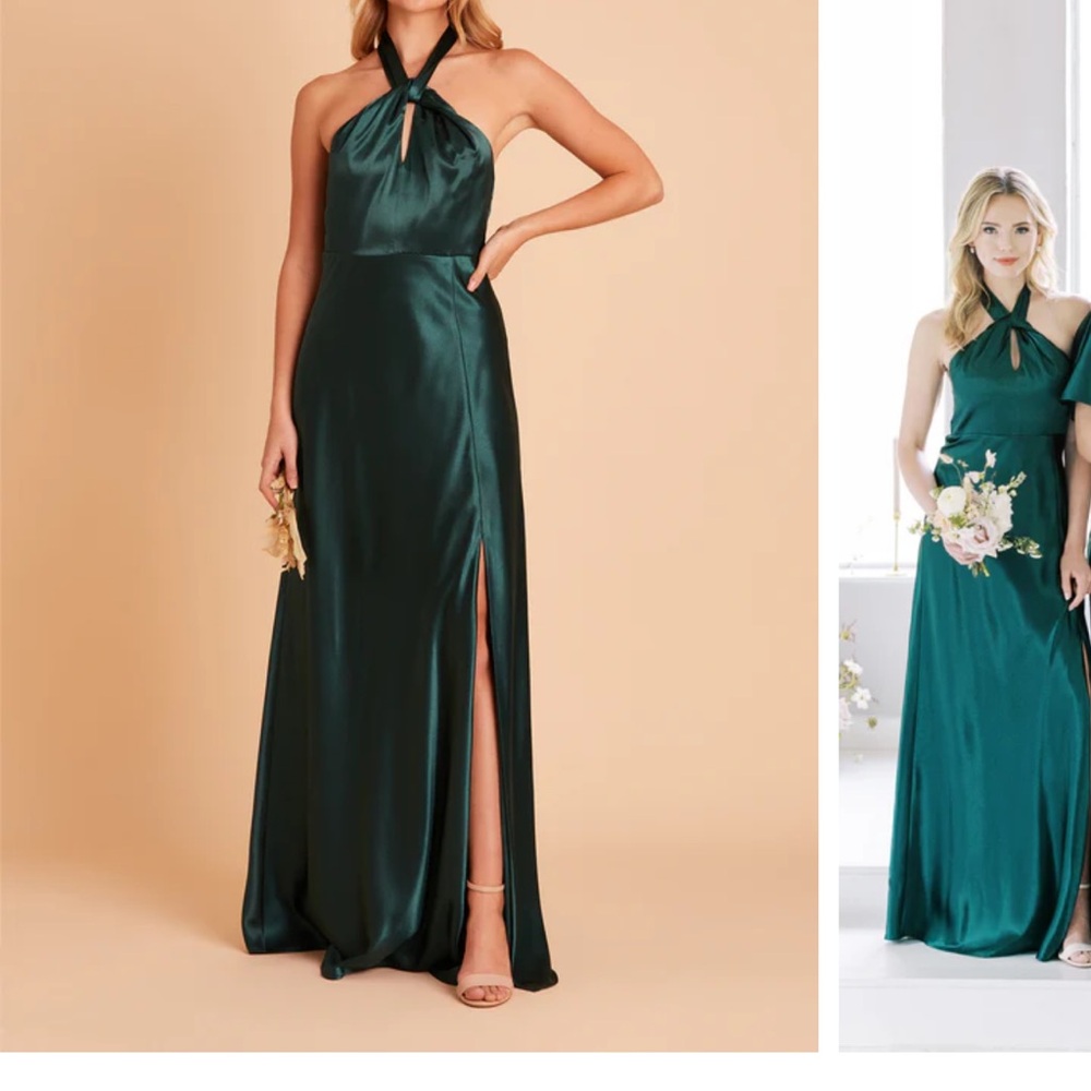 Birdy Grey | Emerald Green Monica Halter Maxi Dress